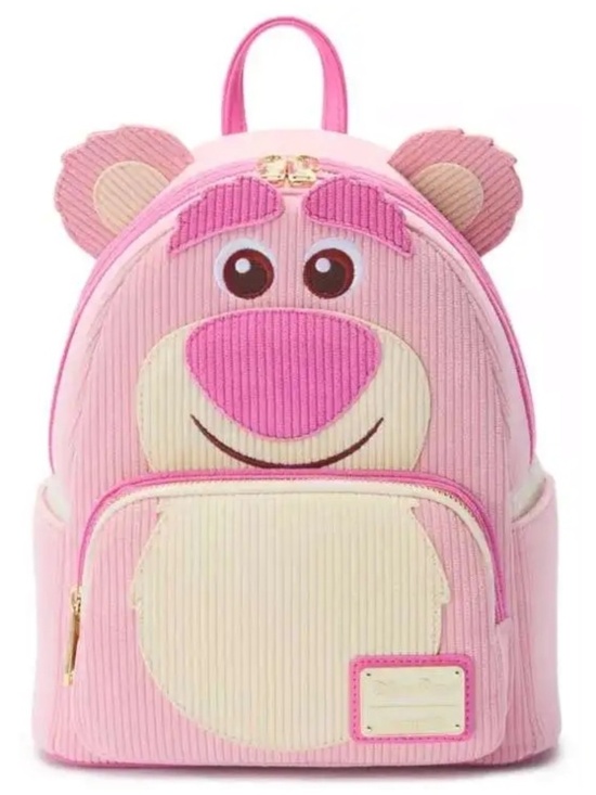 Loungefly Handbags - 2025 Disney Parks Loungefly Toy Story 3 Lotso Pastel Corduroy Mini Backpack NEW